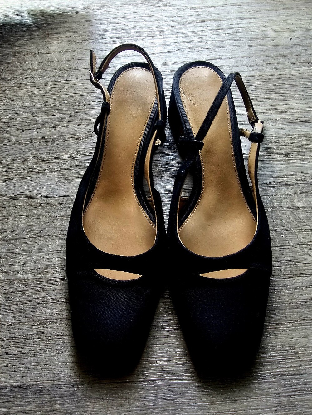 Women's Black Slingback Flats - Classic Comfort